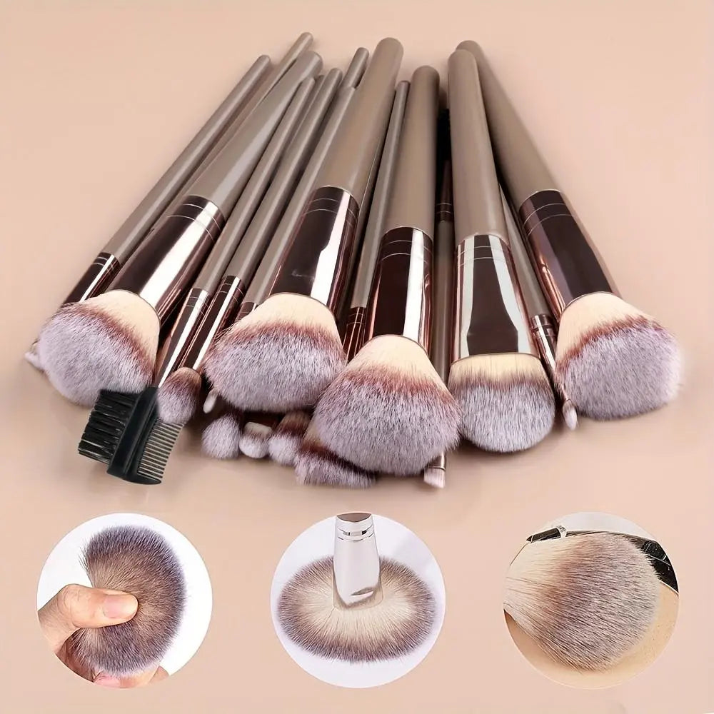 Professional Makeup Brush Set, Cosmetic Brush Set, Beauty Brush Set, Includes Foundation Brush, Eyelash Brush, Brow Brush, Eyeshadow Brush, Christmas Halloween Thanksgiving Gift, Makeup Blending Brushes, Makeup Brushes Kit