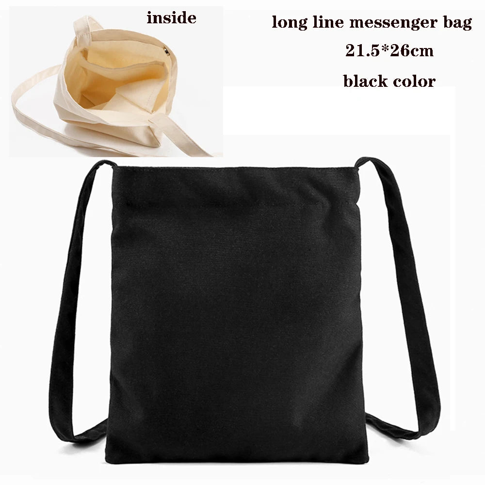 Canvas Cotton Bag Grocery Handbag Foldable Fabric Tote Bag Portable Storage Organizer Shopping Bag for Woman Cloth Organizer Bag