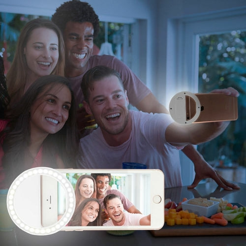 Clip-On Selfie Ring Light for Phones