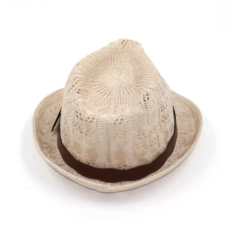 Women's Knitted Fedora Hat