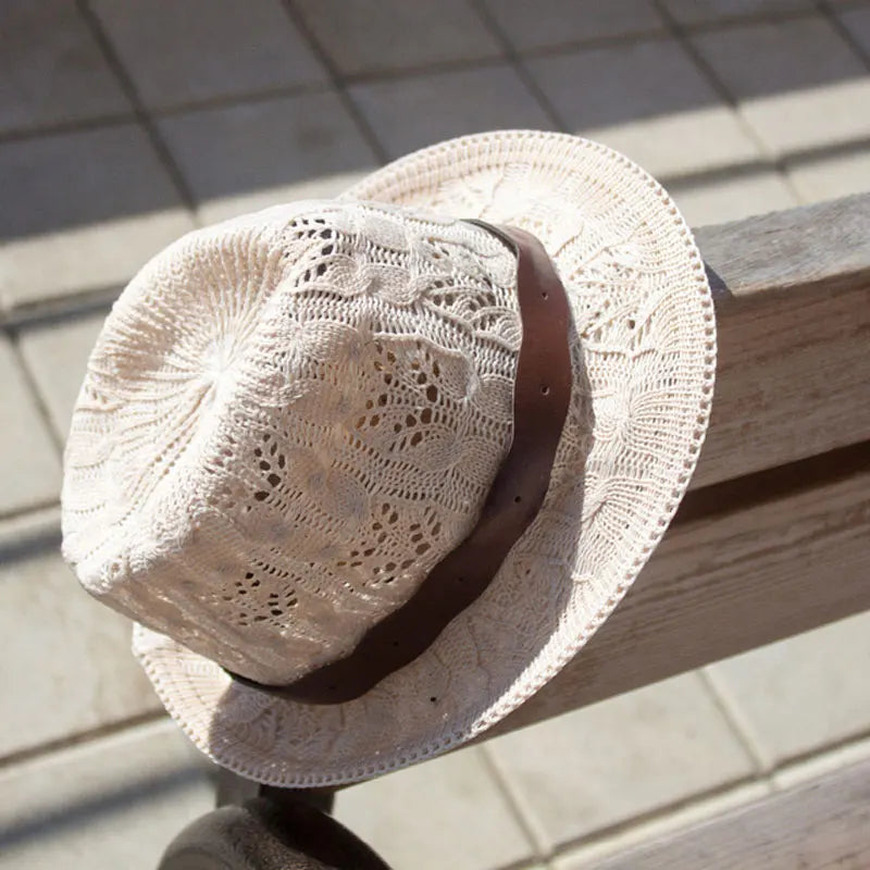 Women's Knitted Fedora Hat