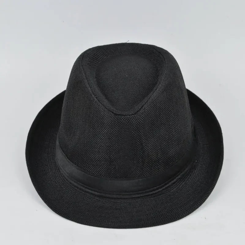Men's Cotton Linen Jazz Fedora Hat