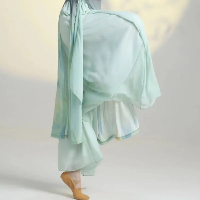 Women's Cheongsam Chiffon Dance Dress