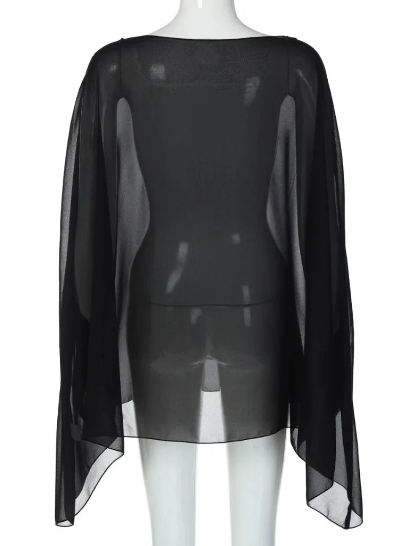 Women's Sheer Chiffon Blouse