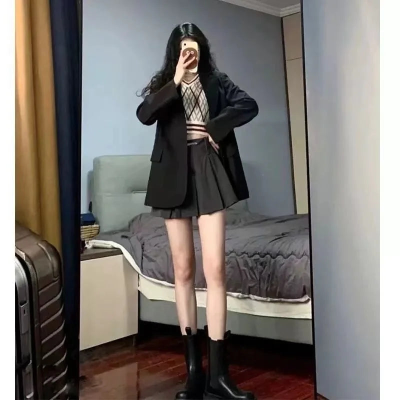 Women's Waffle Knit Longline Coat