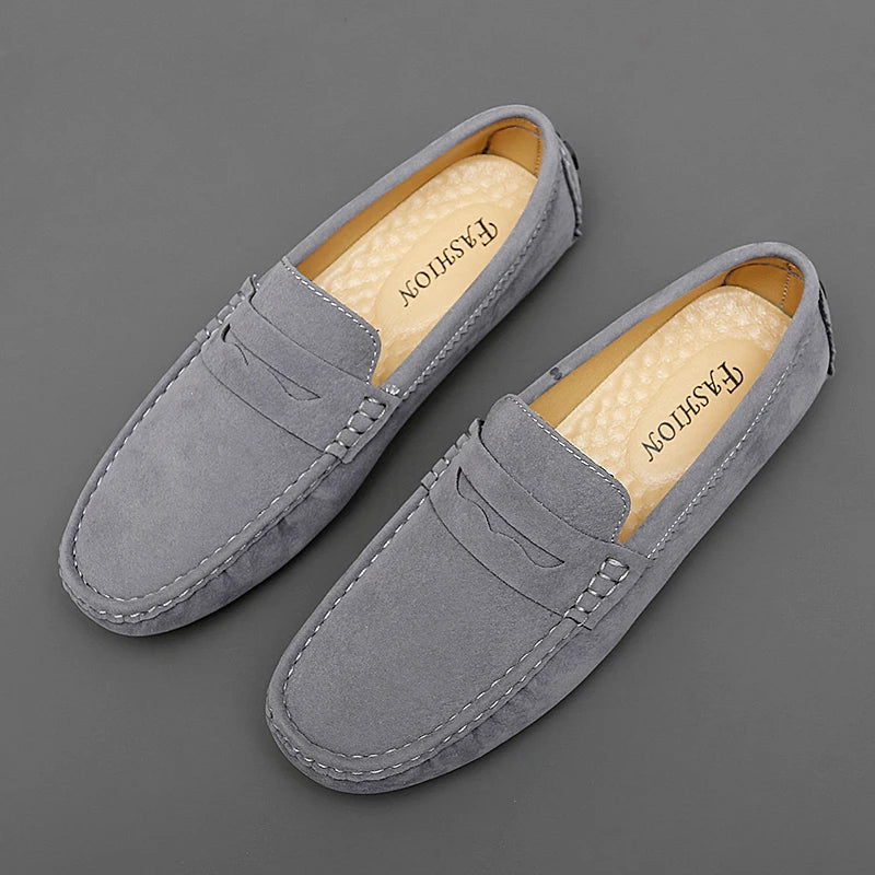 Men's Suede Leather Loafers