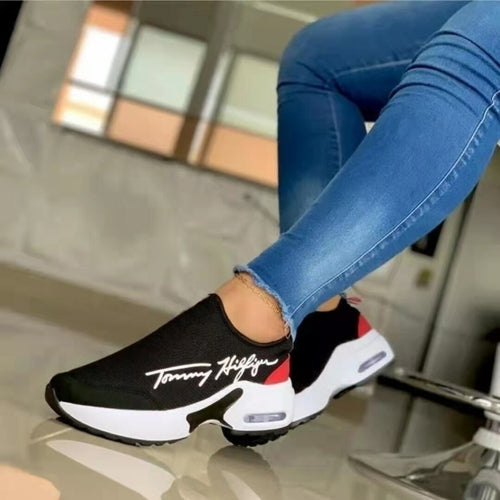 Women's Breathable Wedge Walking Sneakers