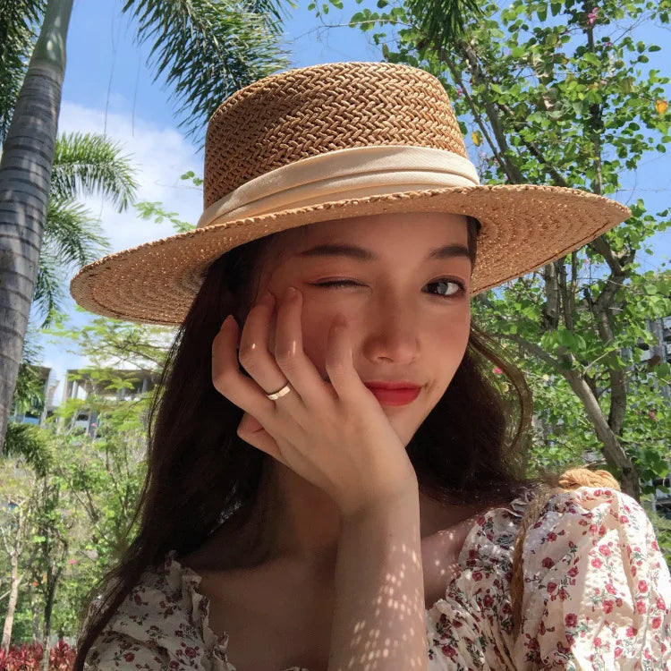 Women's Bohemian Woven Straw Sun Hat