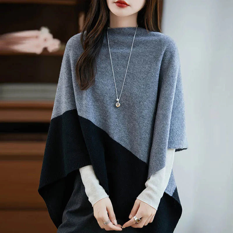 Women's Merino Wool Cloak Shawl