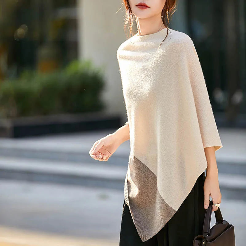 Women's Merino Wool Cloak Shawl