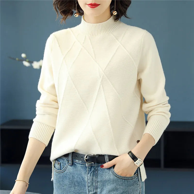 Women's Half Turtleneck Knit Sweater