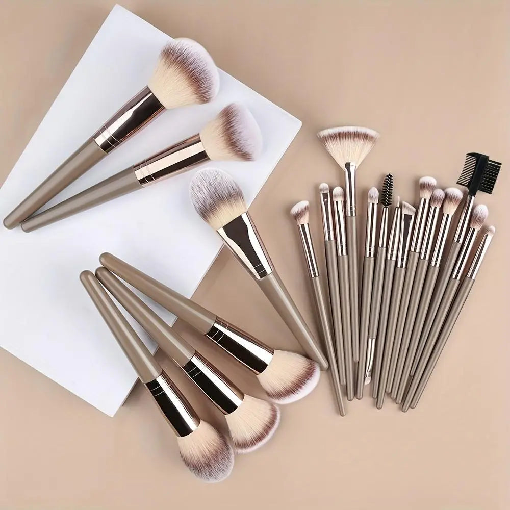 Professional Makeup Brush Set, Cosmetic Brush Set, Beauty Brush Set, Includes Foundation Brush, Eyelash Brush, Brow Brush, Eyeshadow Brush, Christmas Halloween Thanksgiving Gift, Makeup Blending Brushes, Makeup Brushes Kit