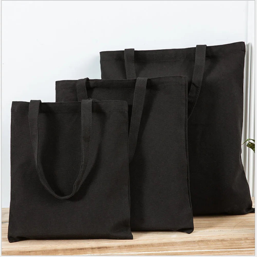 Canvas Cotton Bag Grocery Handbag Foldable Fabric Tote Bag Portable Storage Organizer Shopping Bag for Woman Cloth Organizer Bag