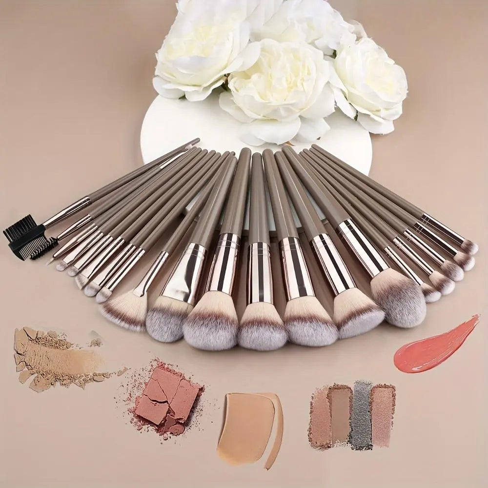 Professional Makeup Brush Set, Cosmetic Brush Set, Beauty Brush Set, Includes Foundation Brush, Eyelash Brush, Brow Brush, Eyeshadow Brush, Christmas Halloween Thanksgiving Gift, Makeup Blending Brushes, Makeup Brushes Kit