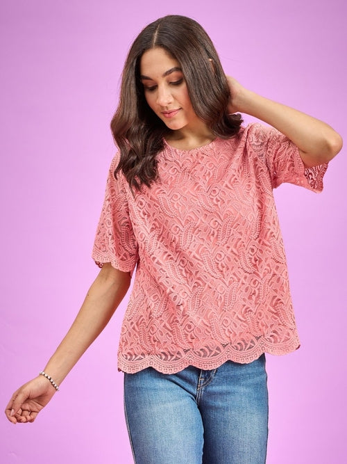Cherry Charm Lace Top