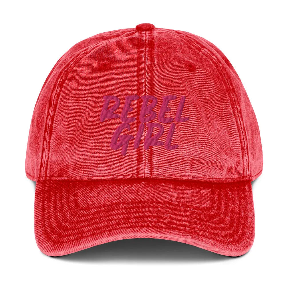 Vintage Cap REBEL GIRL Vintage Cotton Twill Cap